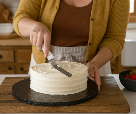 Cake Spatula - Offset or Angled - 4" Blade