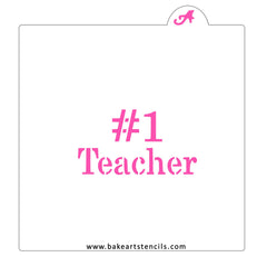 # 1 Teacher Cookie Stencil