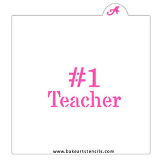 # 1 Teacher Cookie Stencil