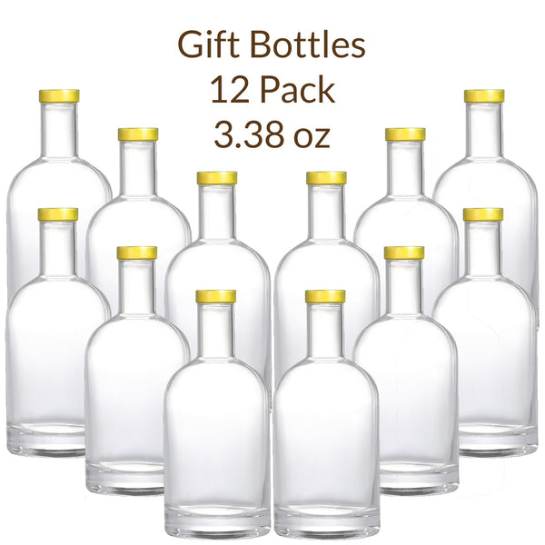 3.38 OZ Premium Glass Cork Top Bottle for Gifting Vanilla Extract with