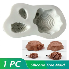 1pc, Hedgehog Stump 3D Silicone Mold