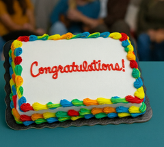 Cake Board - Black Scalloped - Half sheet