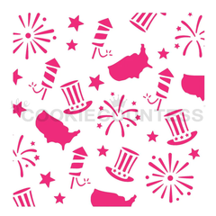 Americana Pattern Stencil
