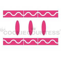 Cookie Stick Stencil - Crayon