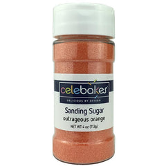 Sanding Sugar - Outrageous Orange - 4 oz.