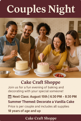 Couples/Date Night- August 15th - 6:30 to 8:30pm