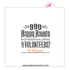 999 Happy Haunts Stencil