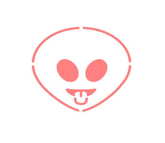 Alien Emoji Stencil