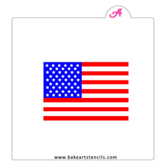 American Flag Cookie Stencil Set
