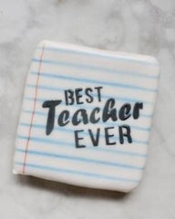 Best Teacher Ever Cookie Stencil
