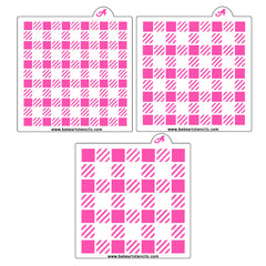 Buffalo Plaid Cookie Stencil