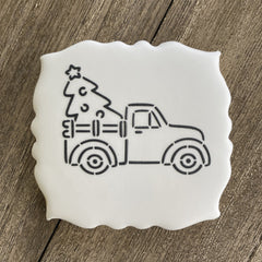 Christmas Truck PYO Cookie Stencil