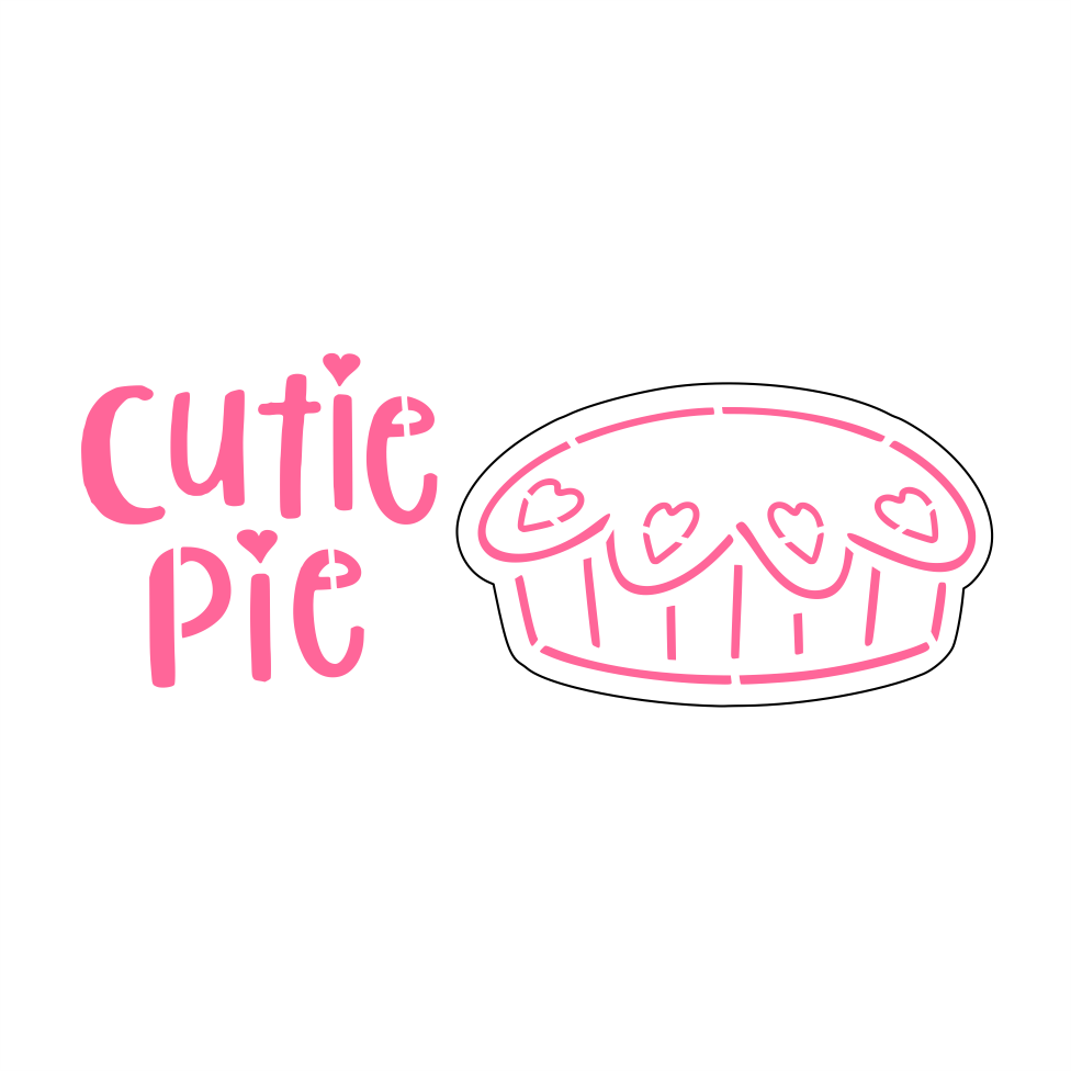 Cutie Pie Cutter/Stencil Set