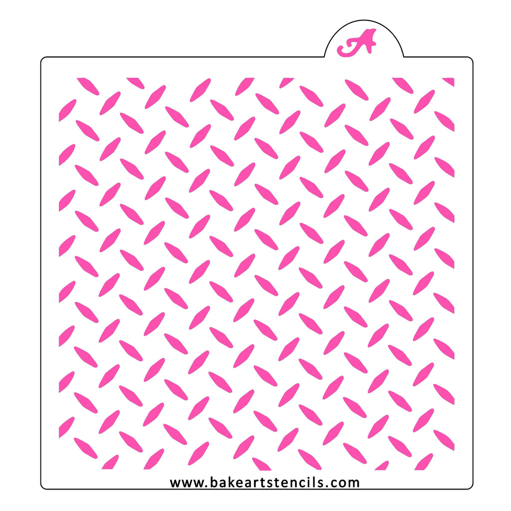 Diamond Plate Pattern Stencil