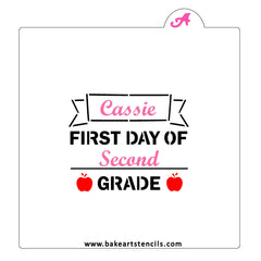 First Day of School Cookie Stencil