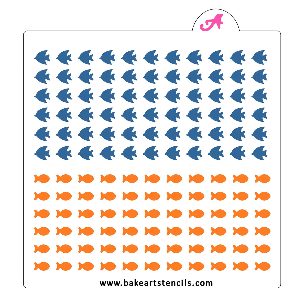 Fish Sprinkles Stencil