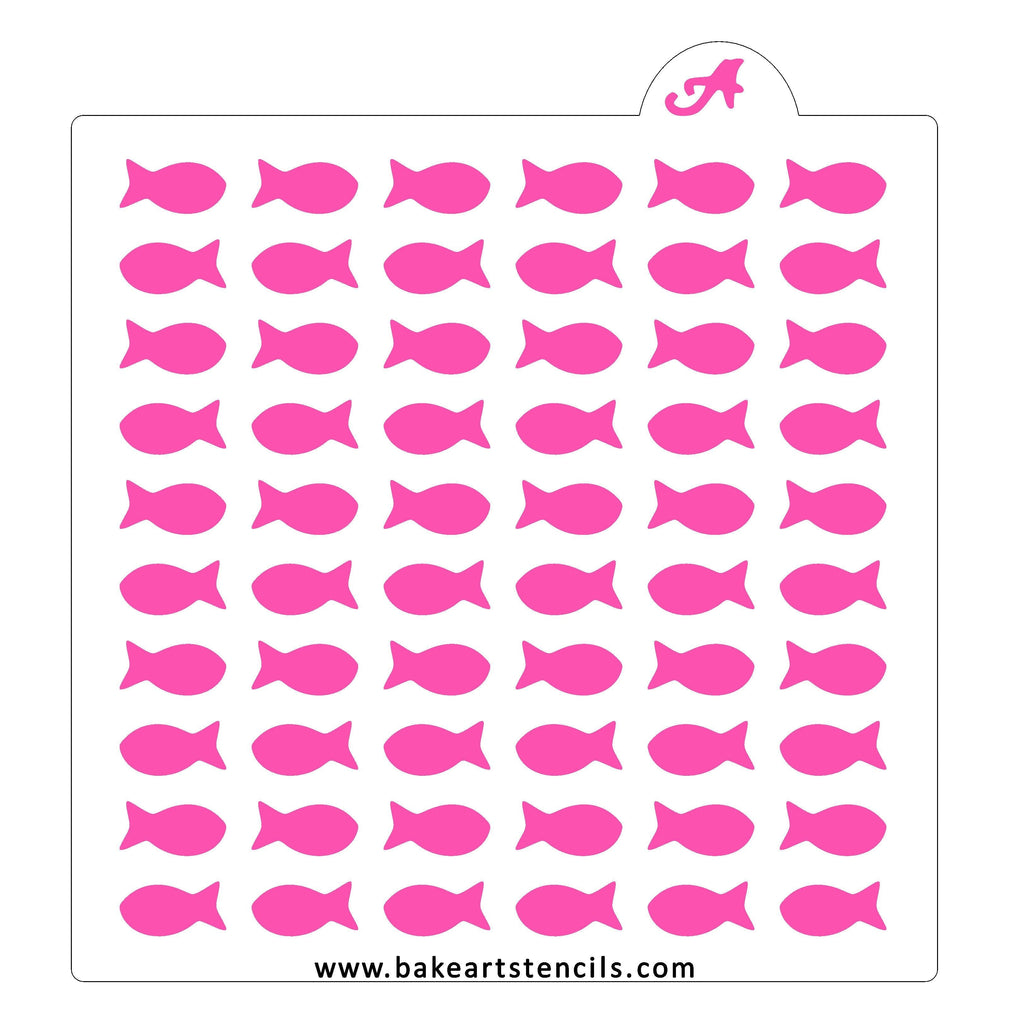 Fishy Fishy Pattern Stencil