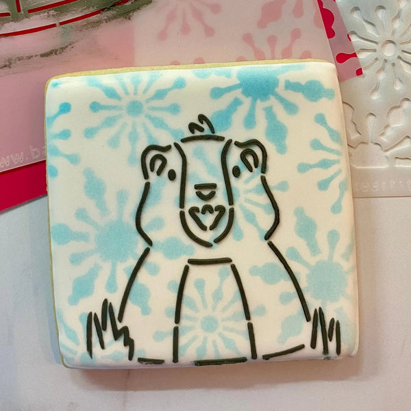 Groundhog Day PYO Cookie Stencil | Cake Craft Shoppe, LLC