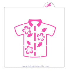 Hawaiian Shirt Cookie Stencil