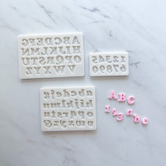 MINI ALPHABET/NUMBER SET MOLD