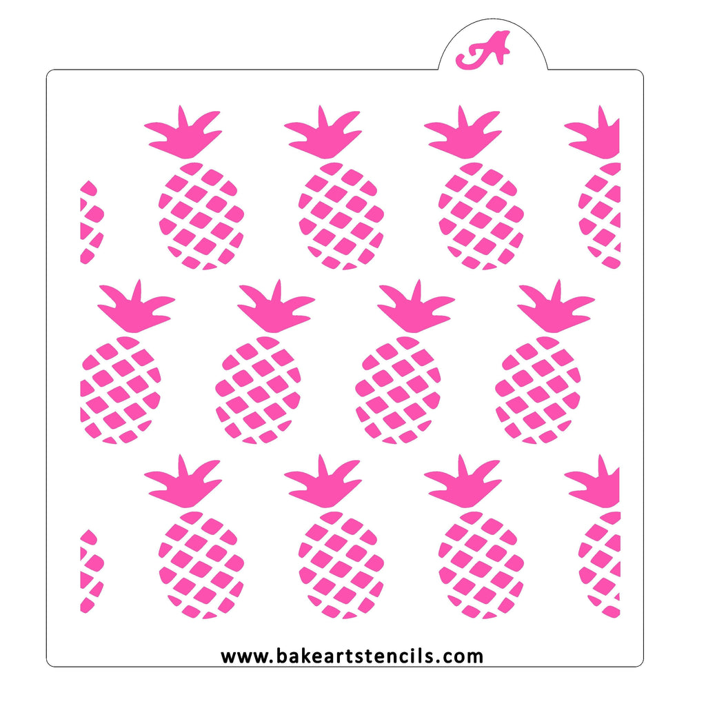 Pineapple Pattern Cookie Stencil
