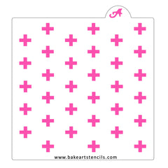 Plus Sign Pattern Stencil