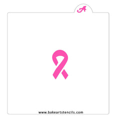 Ribbon Awareness Cookie Stencil