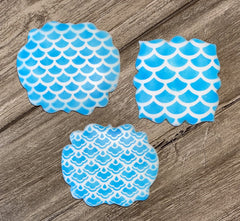 Ruffled Fish Scale Pattern Stencil