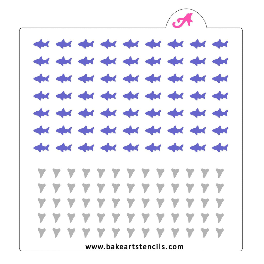 Shark Sprinkles Stencil