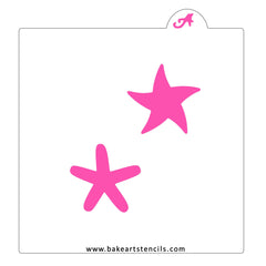 Starfish Silhouettes Cookie Stencil