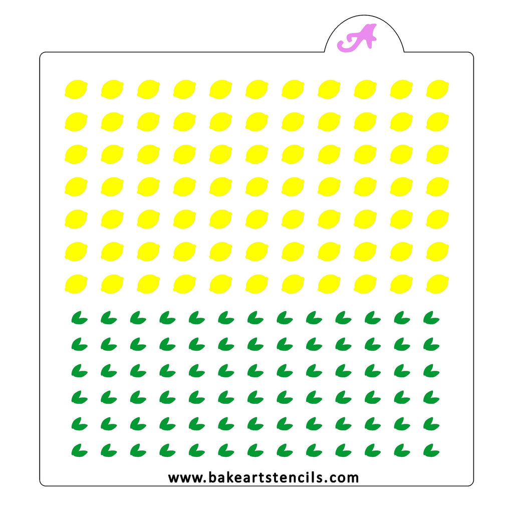 Summer Lemon Sprinkles Stencil