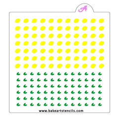 Summer Lemon Sprinkles Stencil