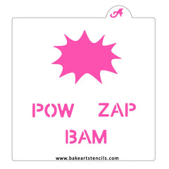 Superhero Sayings Stencil Set