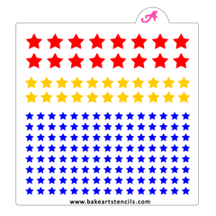 Triple Star Sprinkles Stencil