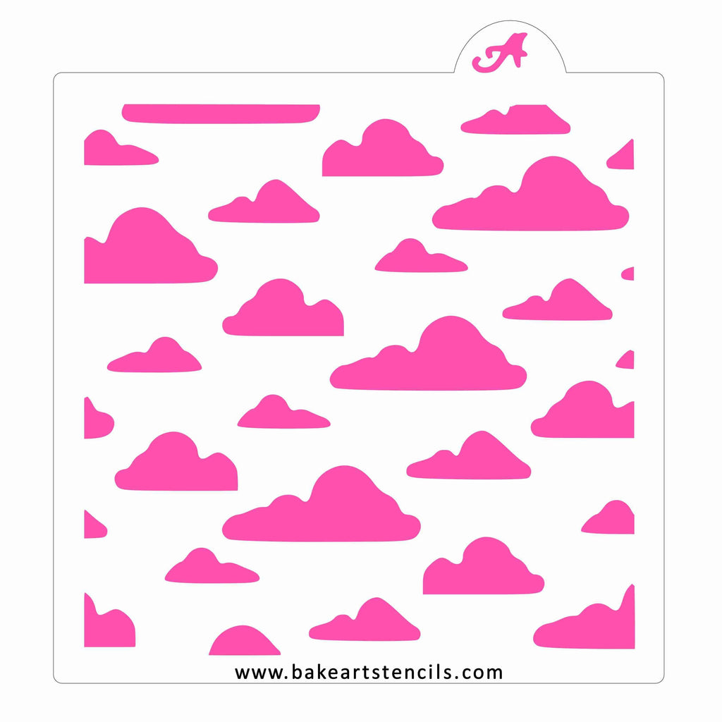Wispy Cloud Pattern Stencil