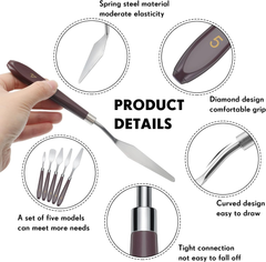 Paint Knives Stainless Steel Palette Knife Set