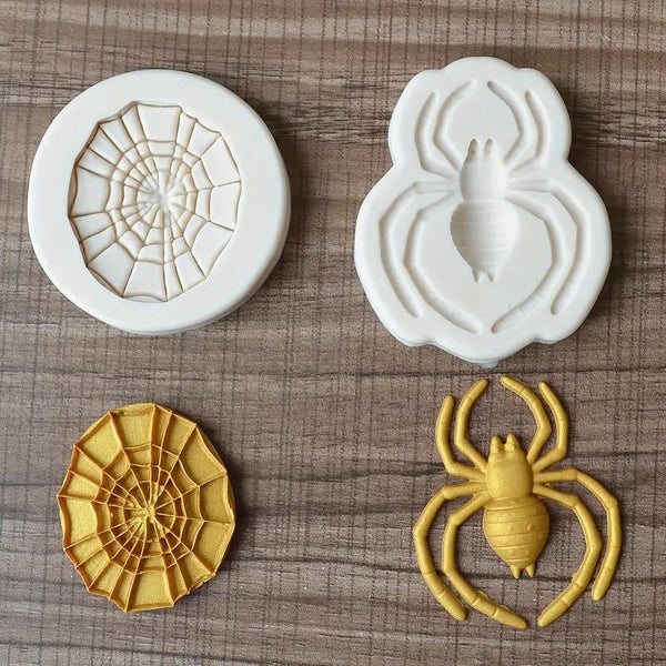 Spider Web Mold 2 pc. Spider and a Web Cake Craft Shoppe, LLC