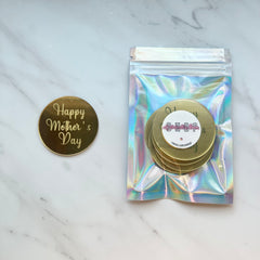 ACRYLIC "HAPPY MOTHERS DAY" TOPPERS (CURSIVE)