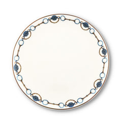 Amarillo Concho Pattern Bone China Round Salad Plate