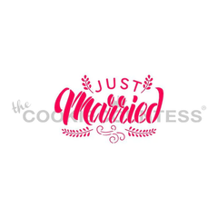 Just Married - Stencil