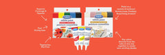 Edible Paint - Primary/Metallic Kits - Case of 5