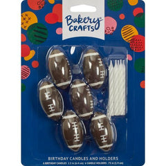 Football Candle Holder - Set of 6