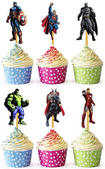 Superhero Cupcake Toppers - 6ct.