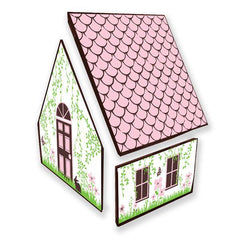Spring Cottage - Bird House - Chocolate Transfer