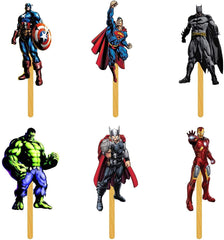 Superhero Cupcake Toppers - 6ct.