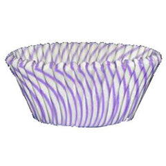 Baking Cups  - Purple Striped - 50ct
