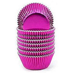 Baking Cups - Mini Fuchsia Foil Appr. 25ct