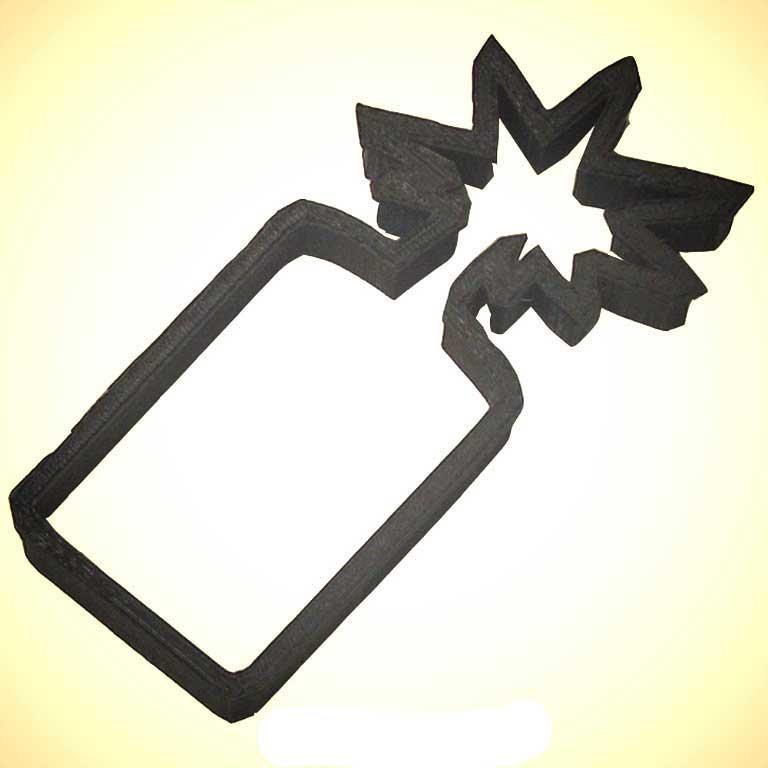 Firecracker Cookie Cutter - 4.5"