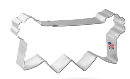 Four Flag Banner Cookie Cutter - 4"