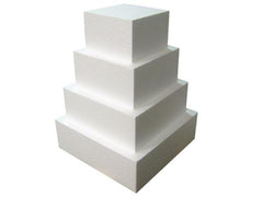 Cake Dummy - Square  all sizes - 4" height